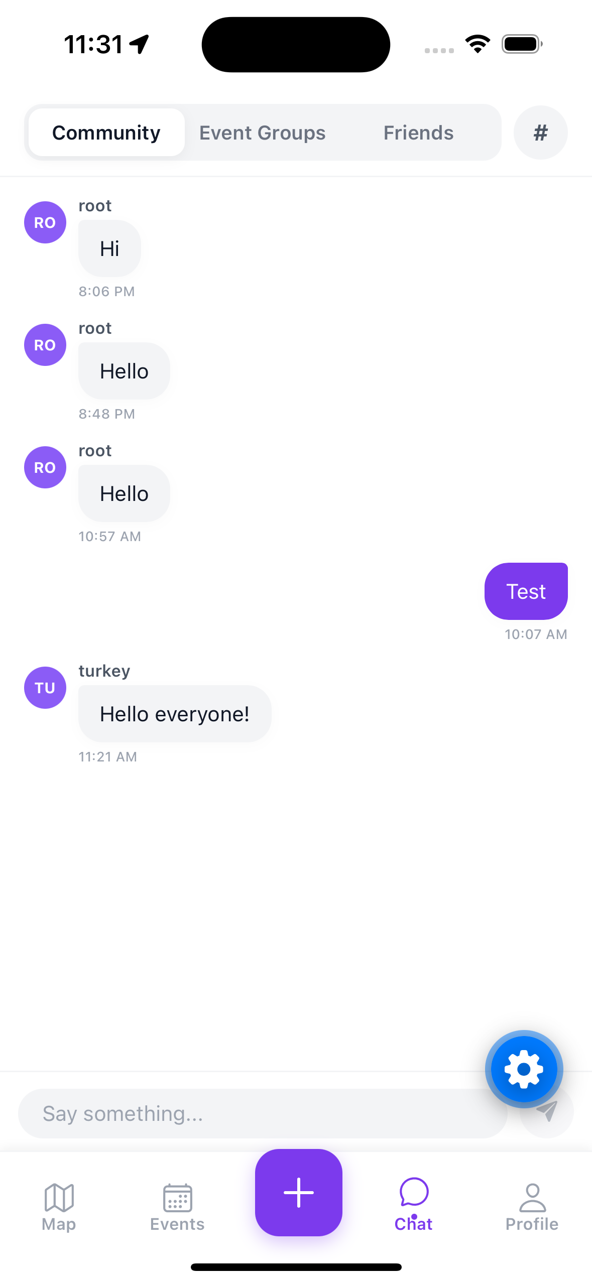 1-Mile Radius Community Chat